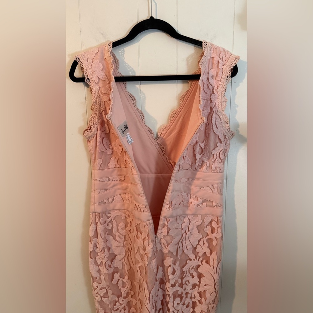 Joseph Ribkoff Pink Lace Dress, Size 10 - Picture 7 of 9